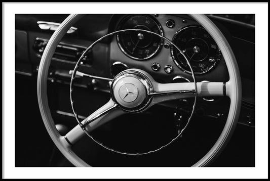 Steering Wheel Poster