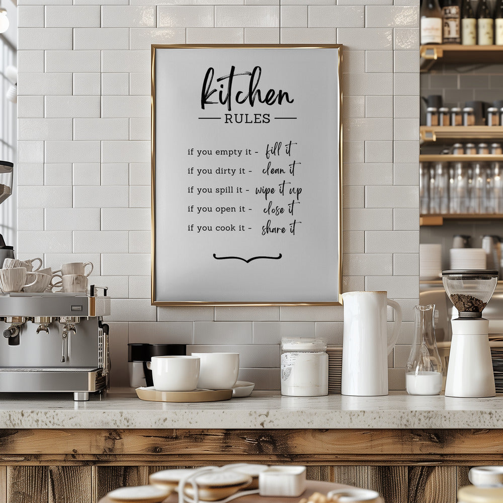 Kitchen Rules Poster