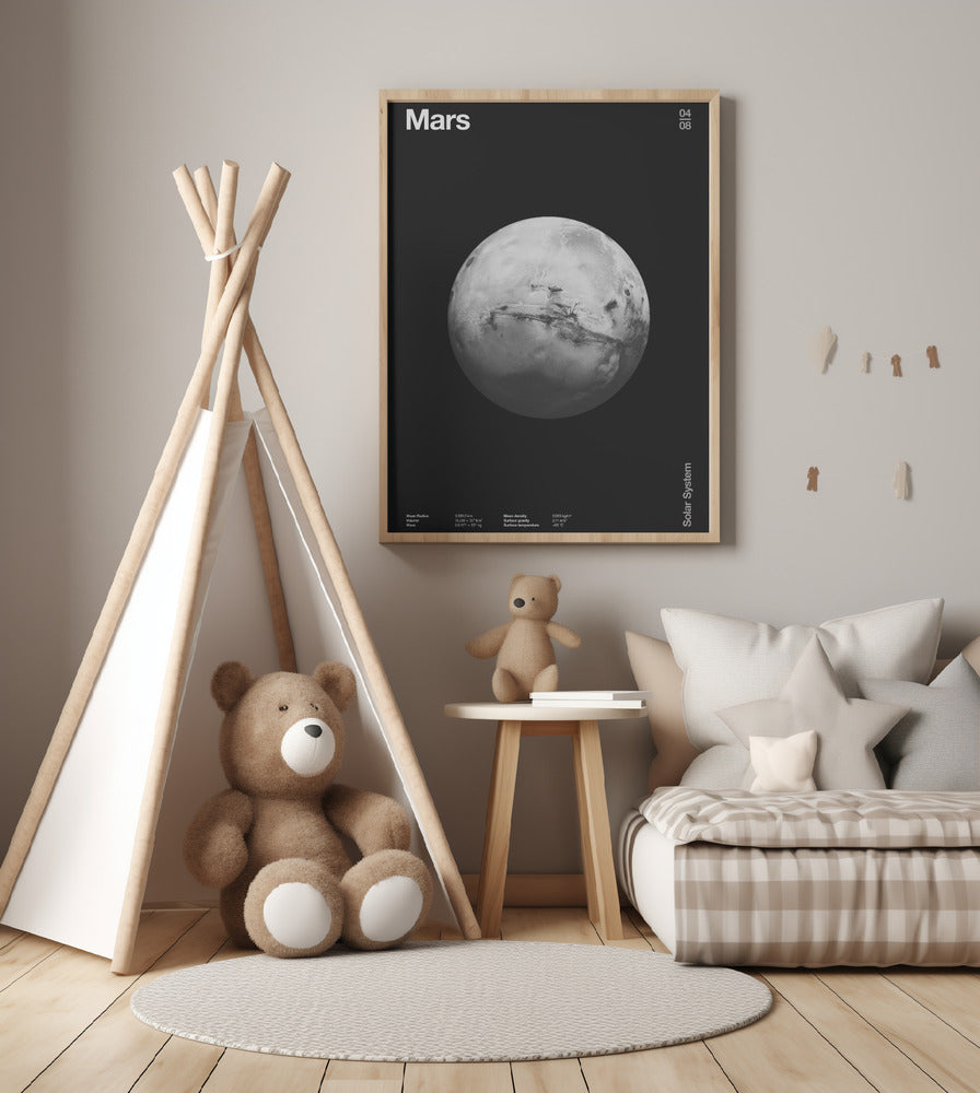 Solar System Mars Poster